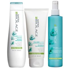 Biolage Volumebloom Shampoo 250ml, Conditioner 200ml, and Root-Lift Spray 250ml for Fine Hair