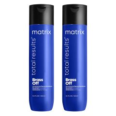 Matrix Total Results Brass Off Blue Shampoo for Lightened Brunette Hair 300ml Double