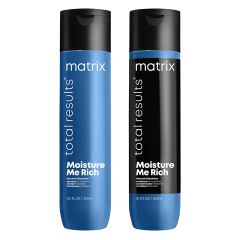 Matrix Total Results Moisture Me Rich Shampoo 300ml & Conditioner for Dry Hair 300ml Duo
