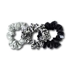 Liv Lindley Mulberry Silk Medium Scrunchies Set of 3 - More Colours Available