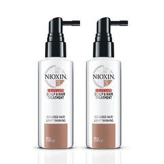 Nioxin System 3 Scalp & Hair Treatment for Colored Hair with Light Thinning 100ml Double