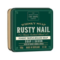 Scottish Fine Soaps - Whisky Cocktail Rusty Nail Soap in a Tin 100g