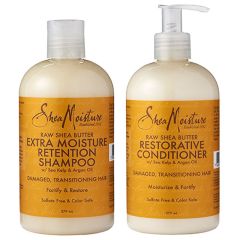 Shea Moisture Shea Butter Moisture Shampoo 379ml and Restorative Conditioner 379ml Duo