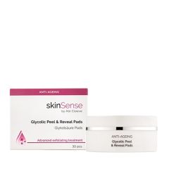 skinSense Anti-Ageing Glycolic Peel and Reveal Pads 