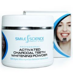 Smile Science Harley Street Professional Organic Activated Charcoal Teeth Whitening Powder