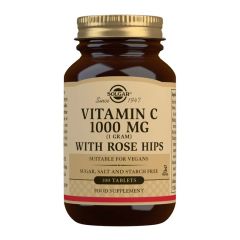 Solgar Vitamin C 1000mg with Rose Hips 100 Tablets