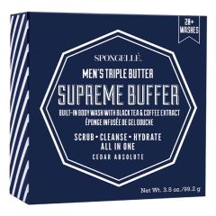 Spongellé Men's Supreme Body Buffer - Cedar Absolute 99g