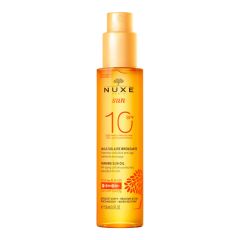 NUXE Tanning Oil for Face and Body Low Protection SPF10 150ml