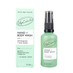 UpCircle Hand + Body Wash with Lemongrass + Kiwi water - Travel Size 50ml