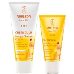 Weleda Calendula Nappy Change Cream and Weather Cream Duo