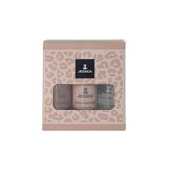 Jessica Custom Colour 3pc Nail Polish & Cuticle Oil Gift Set, Sweet Serenity 3x14.8ml