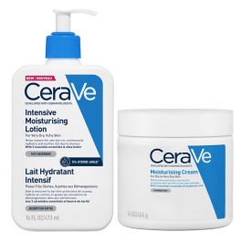 CeraVe Intensive Moisturising Lotion 473ml & Moisturising Cream Pot 454g Duo