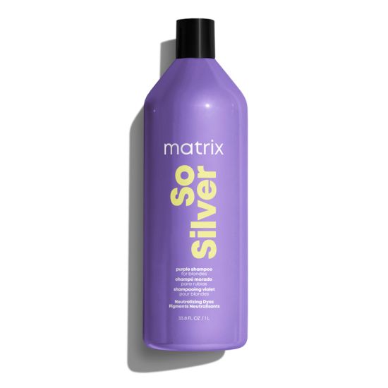 Matrix Total Results So Silver Purple Shampoo for Toning Blondes, Greys and Silvers 1000ml 