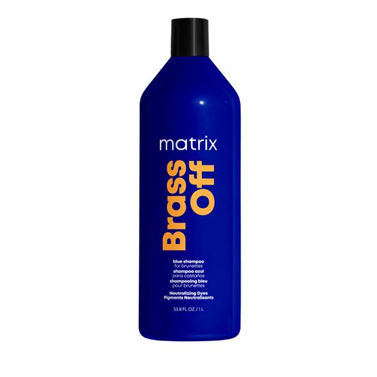 Matrix Total Results Brass Off Blue Shampoo for Lightened Brunette Hair 1000ml Worth £43