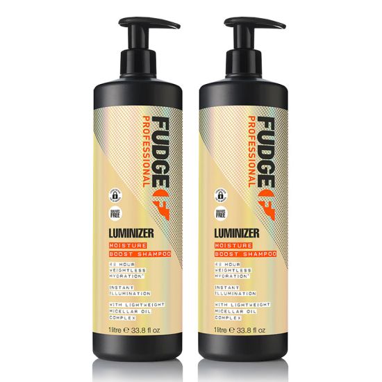 Fudge Luminizer Moisture-Boosting Shine-Enhancing Strengthening Shampoo 1000ml Double
