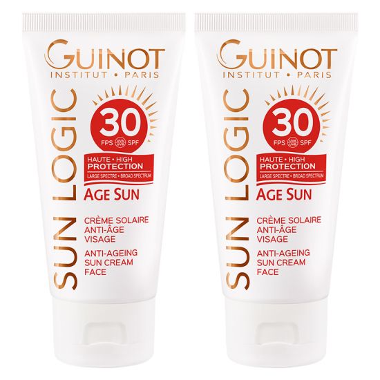 Guinot Anti-Ageing Face Sun Cream SPF30 2x50ml Double