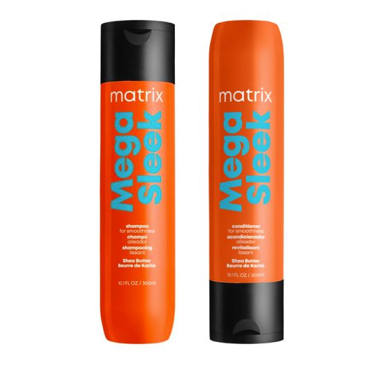 Matrix Total Results Mega Sleek Shampoo 300ml & Conditioner 300ml Duo for Frizzy Hair