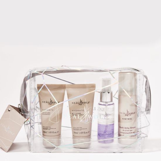 Neal & Wolf Mini Essentials Collection Bag - Hydrate Shampoo, Conditioner, Control and Miracle 