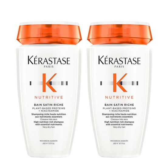 Kérastase Nutritive Bain Satin Hydrating Shampoo With Niacinamide For Dry Hair 250ml Double