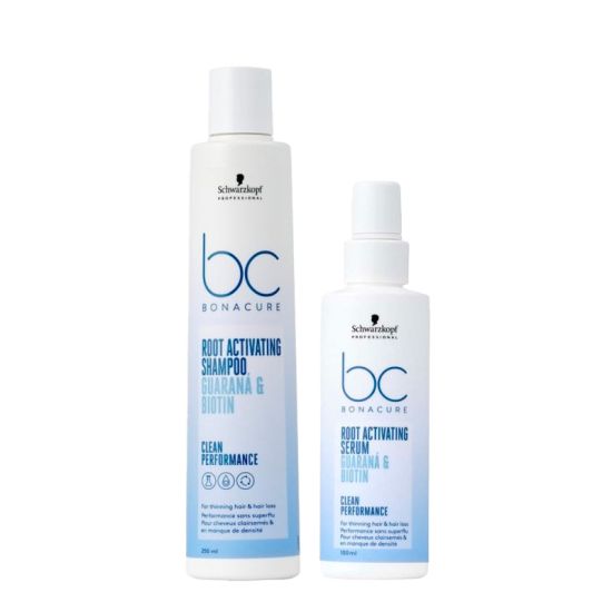 Schwarzkopf BC Bonacure Root Activating Shampoo 250ml & BC Bonacure Root Activating Hair Serum 100ml Duo