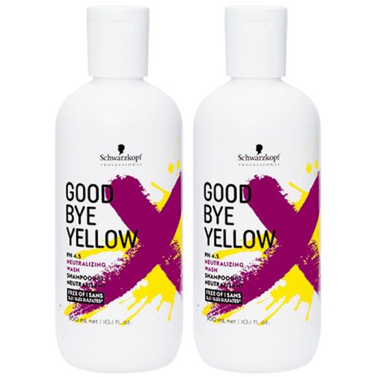 Schwarzkopf Goodbye Yellow Neutralising Wash 300ml Double