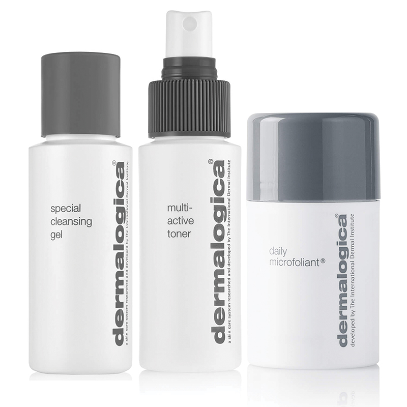 Dermalogica Lavender/Green Starter Step 3 Bundle - Cleanse, Exfoliate & Tone