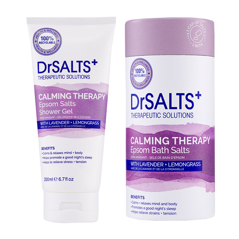 Dr. Salts Calming Therapy Shower Gel 200ml and Calming Therapy Epsom S