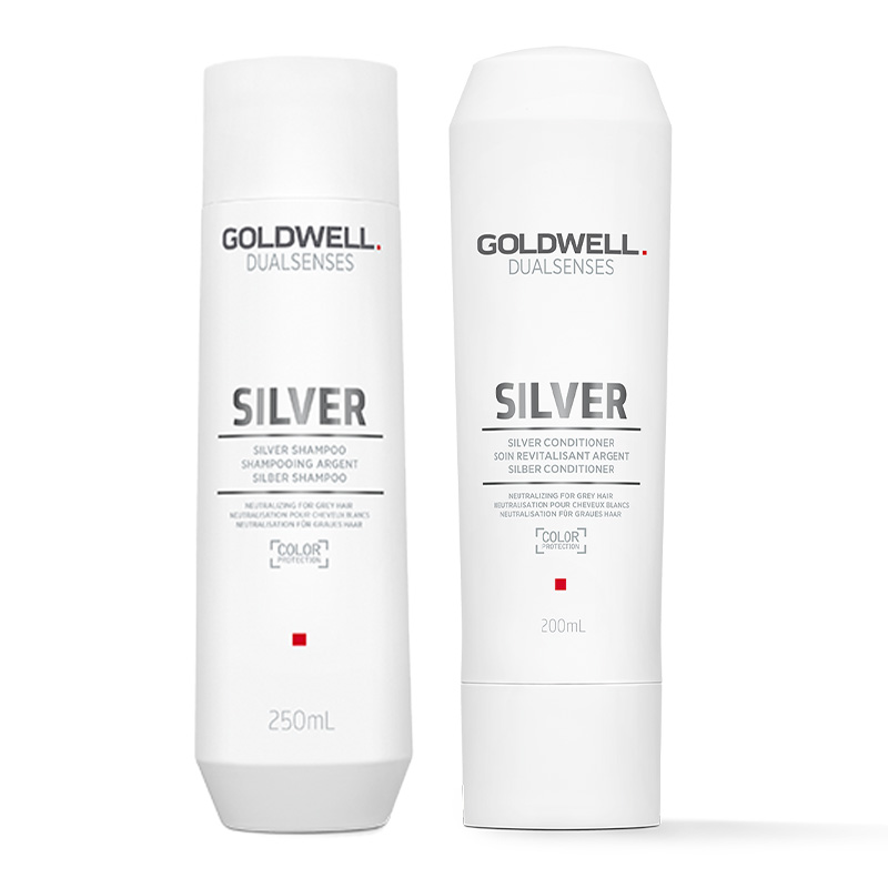 Goldwell DUO Dualsenses Silver Shampoo 250ml and Silver Conditioner 20
