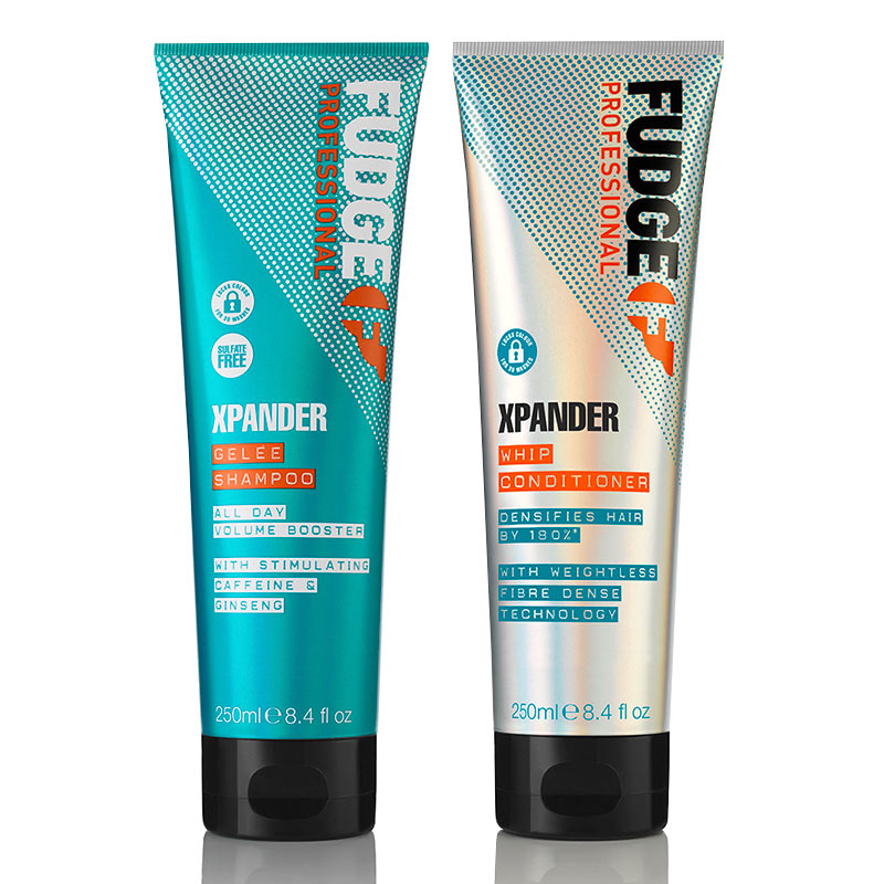 Fudge DUO Xpander Hair-Thickening Volumising Gelée Shampoo 250ml and