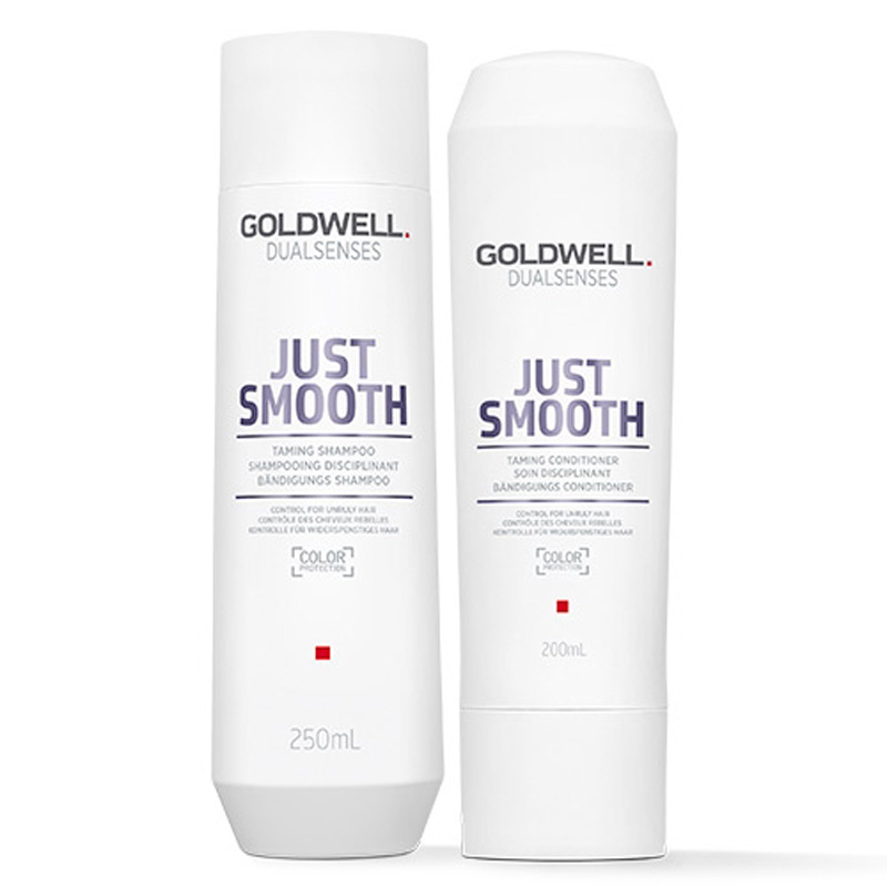 Goldwell Dual Senses Just Smooth Taming Shampoo 250Ml And Conditioner