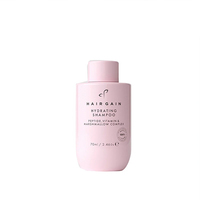 Hair Gain Hydrating Shampoo Travel Size 70ml Peptide Vitamin Strengthening Shampoo