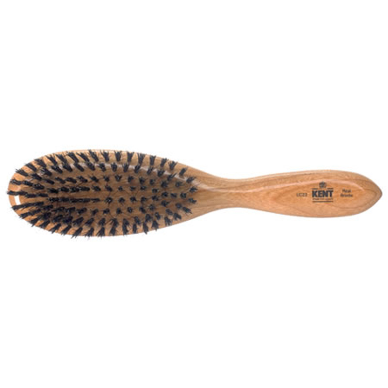 Photos - Makeup Brush / Sponge Kent Oval Cherry Wood Black Bristle Brush - LC22 