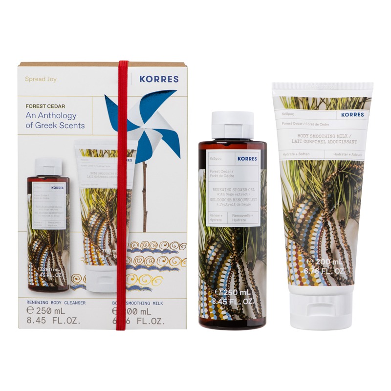 Korres Set Forest Cedar Shower Gel 250Ml & Body Milk 200Ml Set