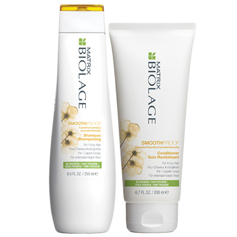 Biolage Smoothproof Shampoo 250ml and Conditioner 200ml for Frizzy Hai