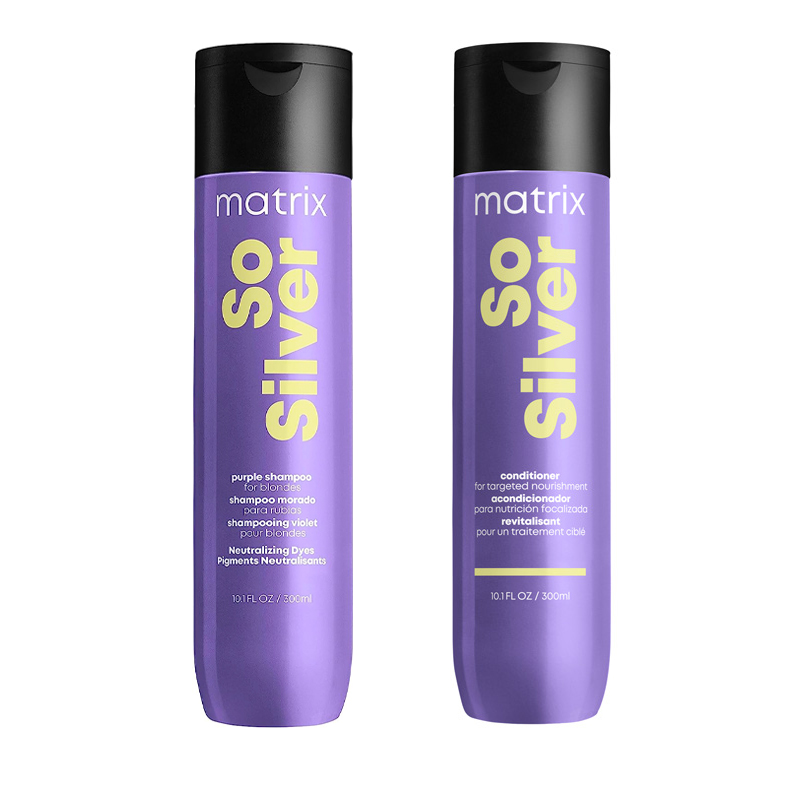 Matrix Total Results So Silver Purple Toning Shampoo & Conditioner for