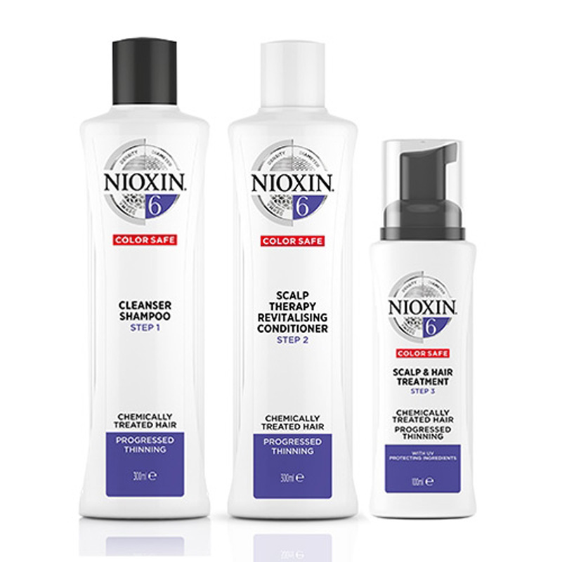 Nioxin System 6 Shampoo 300ml, Therapy Revitalizing Conditioner 300ml