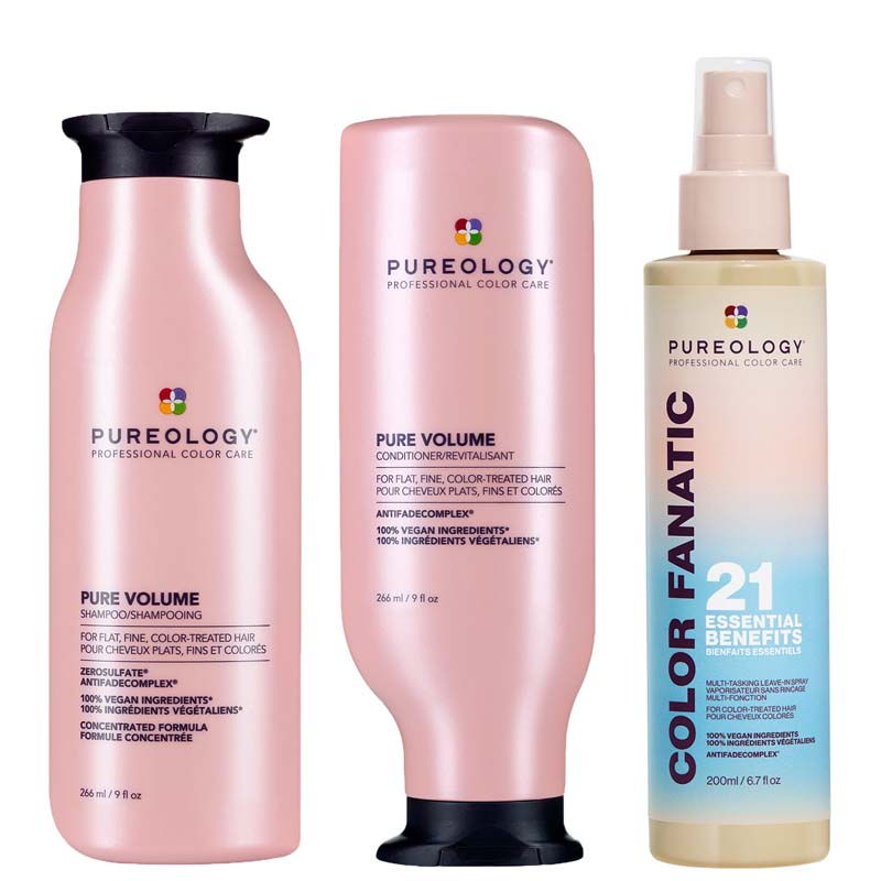 Pureology Pure Volume Shampoo 266ml, Pure Volume Conditioner & Color F