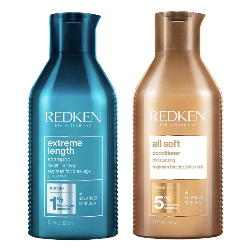 Redken Extreme Length Shampoo 300ml & All Soft Conditioner 300ml