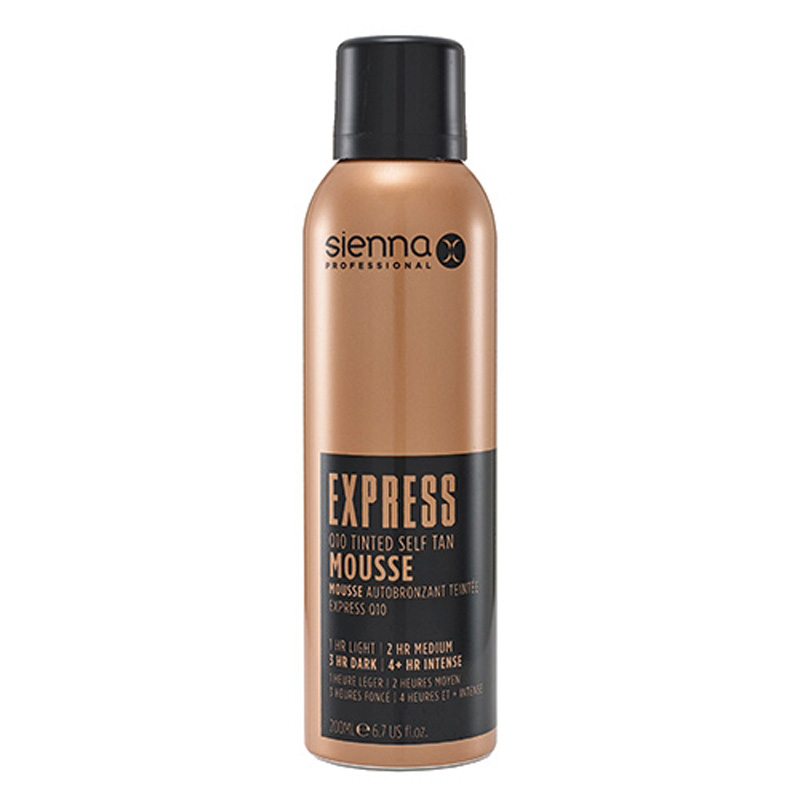 Sienna X Cream/Red/Yellow Express Q10 Self Tan Tinted Mousse 200Ml