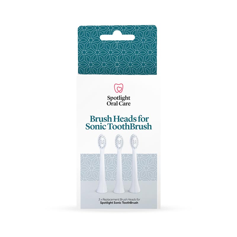 Spotlight Oral Care White Sonic Head Replacements