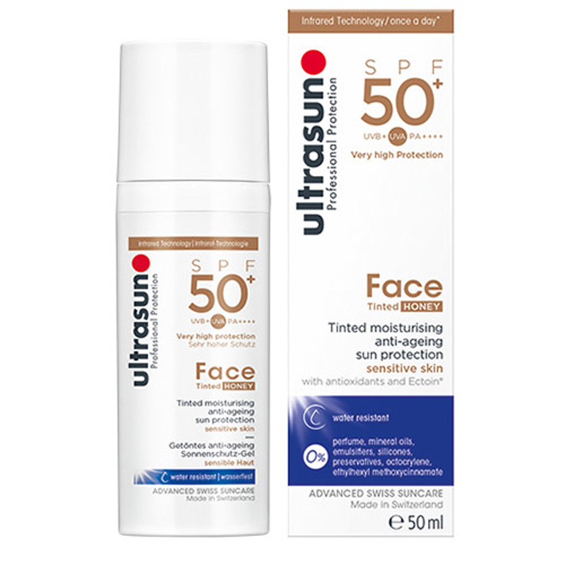 Ultrasun Dark/Light/Cream Face Tinted Spf 50+ 50Ml - Honey